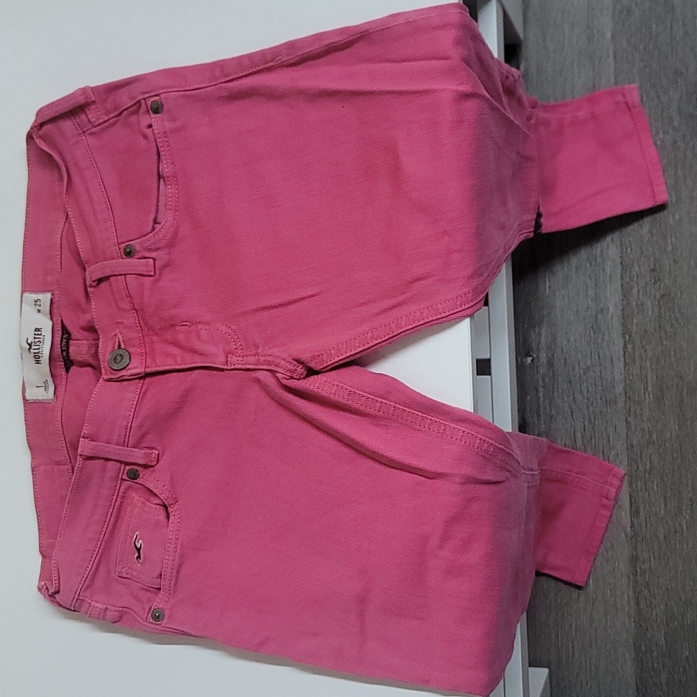 Hollister pink jeans size 1